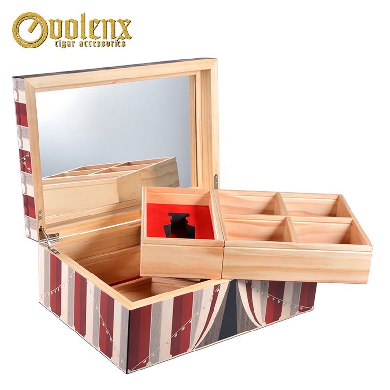 wooden jewelry box WLJ-0385 Details 3