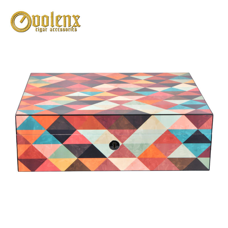 Custom Wooden Colorful Gift Jewelry Packaging Box
