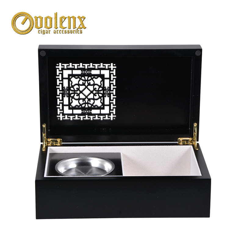 Hot Design Wooden Black Luxury Perfume Display Box 5