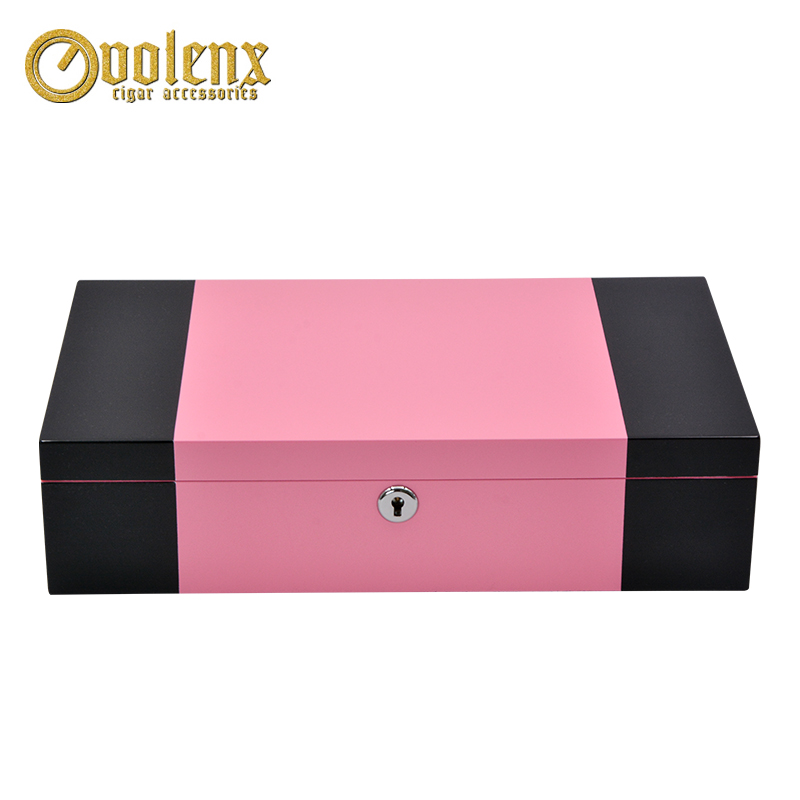 Custom Pink Wooden Luxury Perfume Packaging Box
