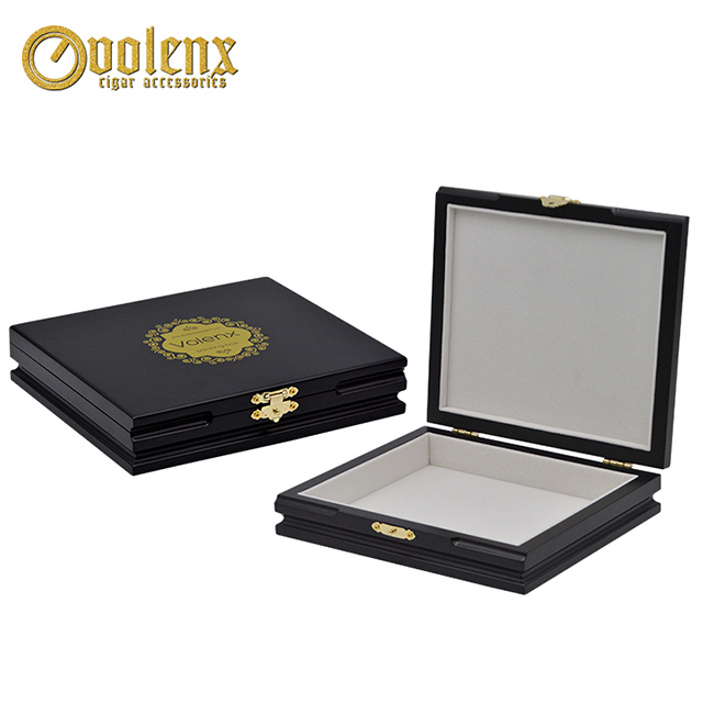 Custom Empty Wooden Jewelry Packaging Box With Logo