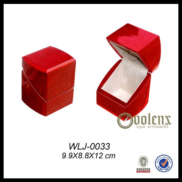 Wooden Ring Box/Earring Box Custom Logo Jewelry Packaging Boxes 4