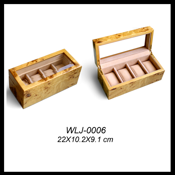 Factory price New Handmade Craft Wood Watch Boxes Case 3