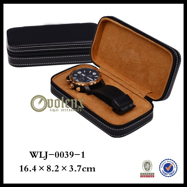 Shenzhen Custom Pocket PU Leather Watch Travel Case 4