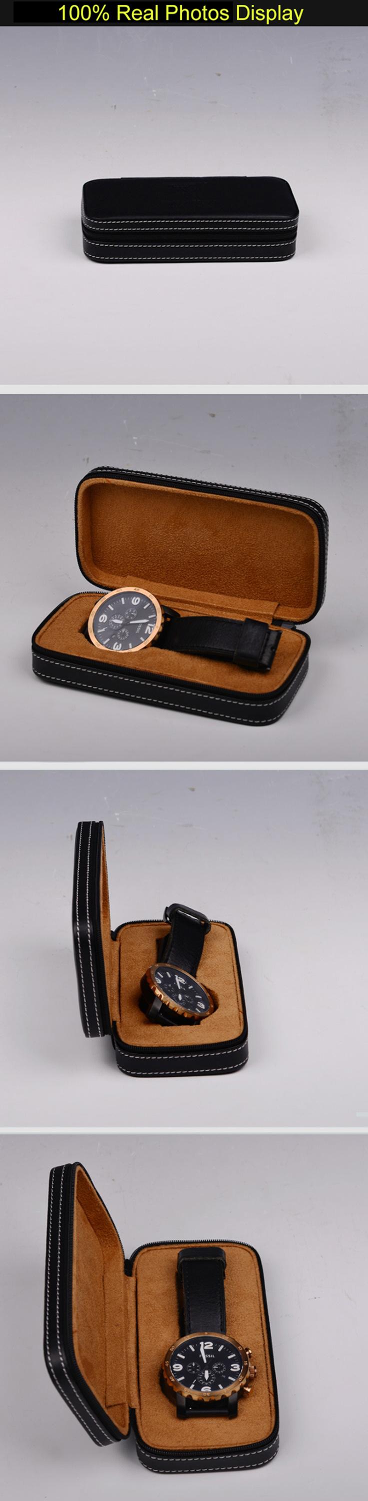 Shenzhen Custom Pocket PU Leather Watch Travel Case 2