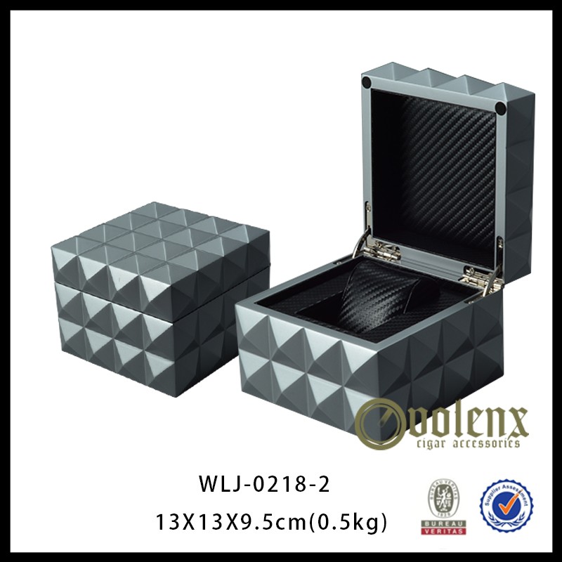 Diamond Surface Deluxe Single Watch Box 5