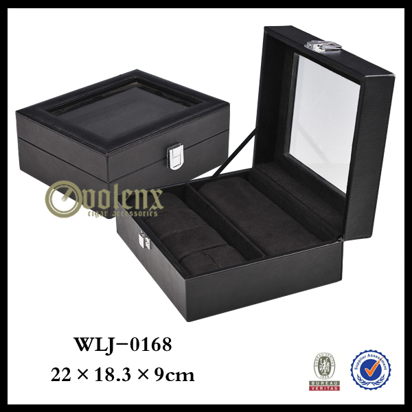 Wholesale Custom Leather Luxury Wooden Display Watch Storage Box 9
