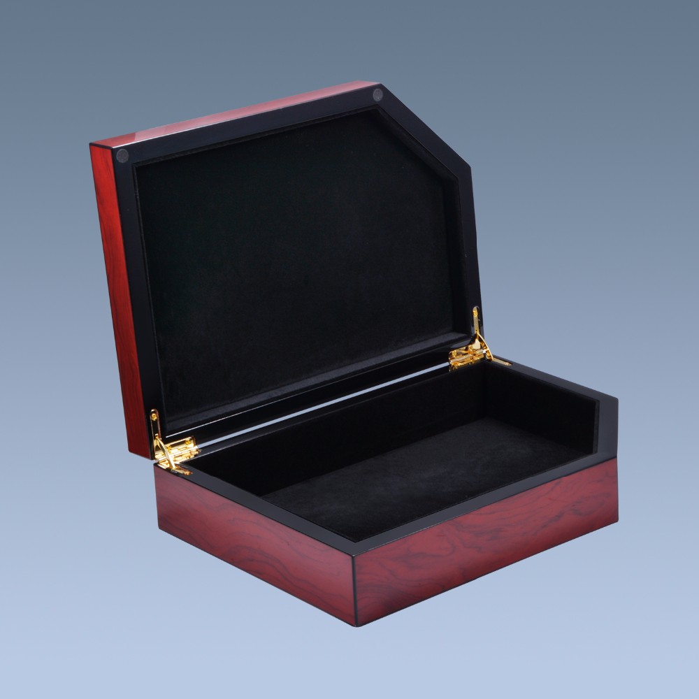 Custom logo mirror finish velvet wholesale wooden jewelry box 11