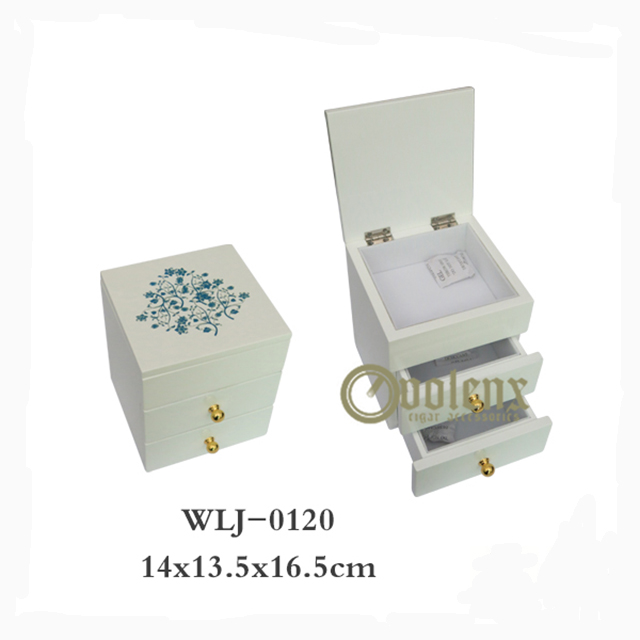 Custom Logo 3 Layer Wooden Jewelry Packaging Box