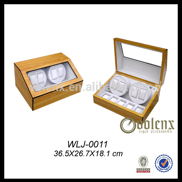 OEM wooden jewelry box lining mirror three drawers luxury jewelry box 9