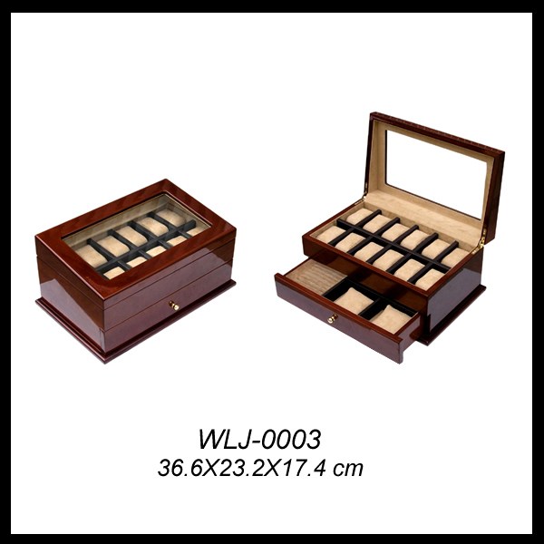 Custom High gloss Wooden Luxury Watch Storage Box