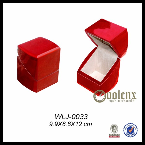 New design Decoration high end small jewelry wooden single ring box 11