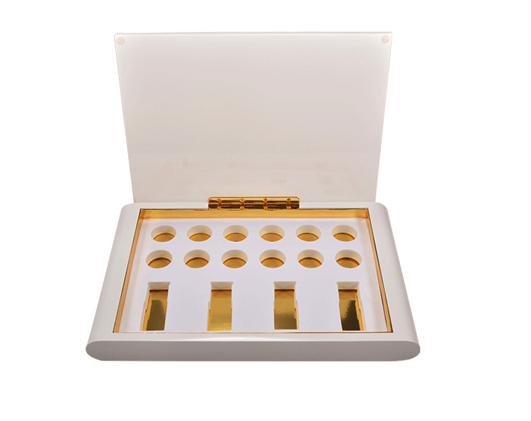 Hottest Parfum Gift Packing Box MDF Perfume Wooden Boxes with Oil Bottle Slots
