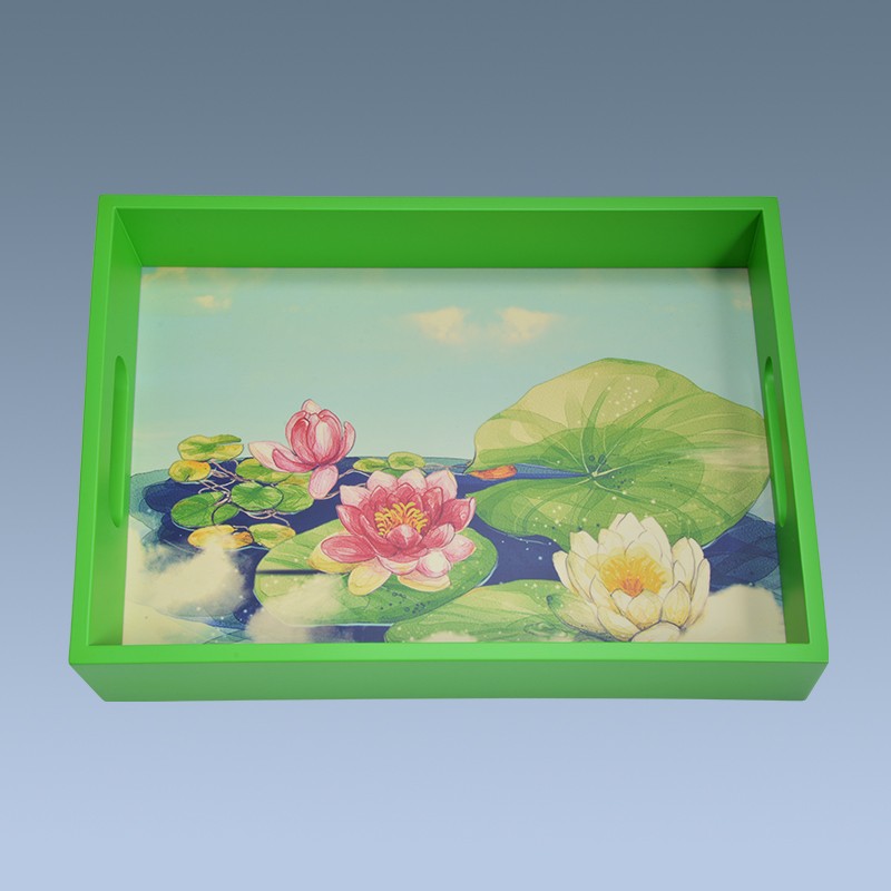 CustomDecorate Wooden Printed Serving Tray 5