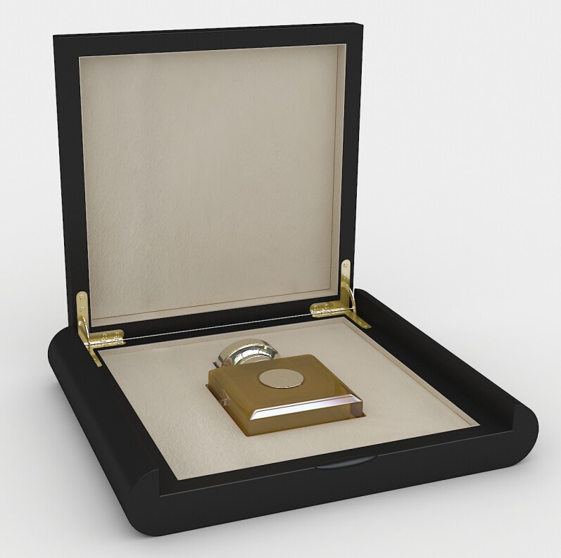 New design one bottle black Arabic wooden gift box for perfume 3