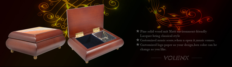 2018 hot sale fancy custom wooden luxury gift box music box