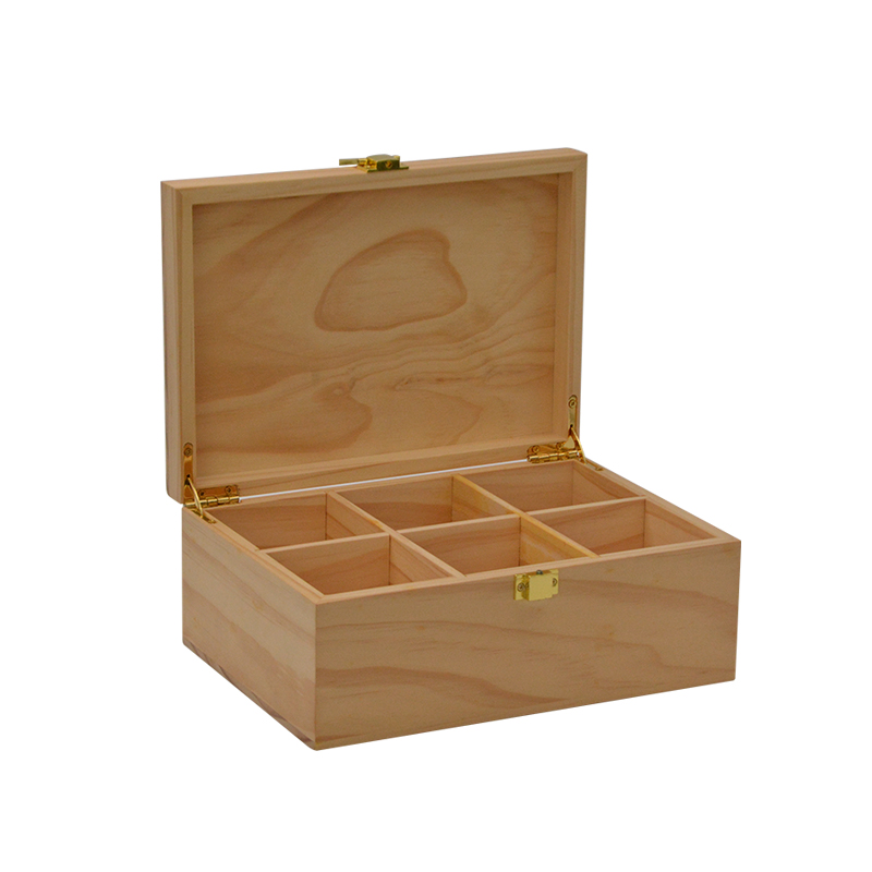 Tea Storage Wood Box