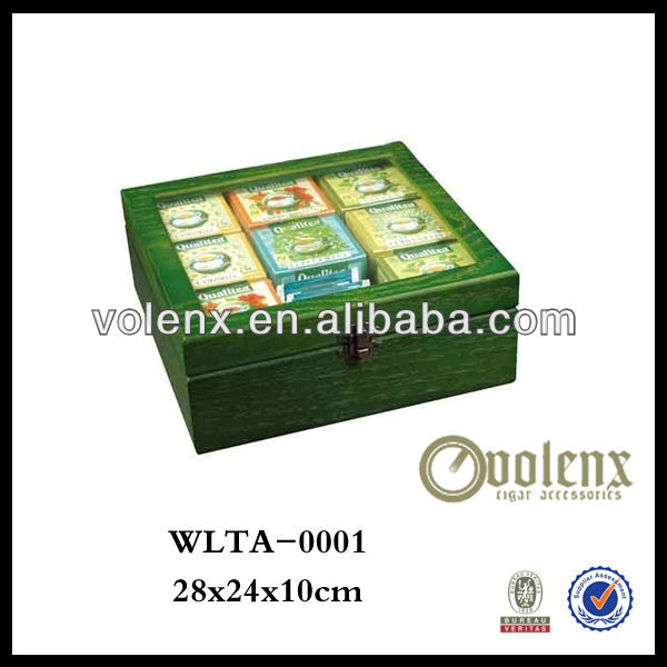 Custom Cherry High Quality Wooden Tea Box 7