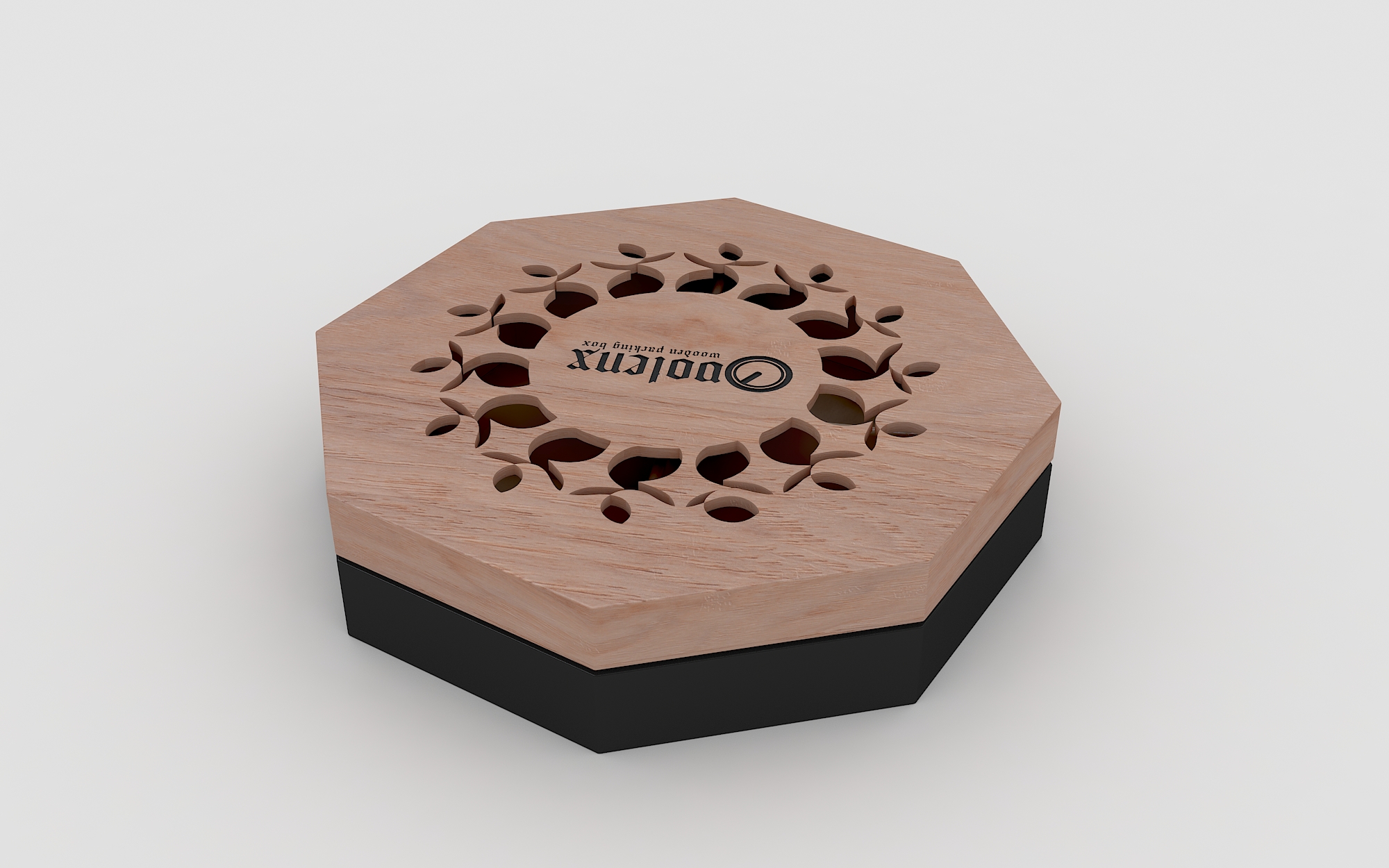 High end Promotional 4 Grids Storage wooden Tea Box 4