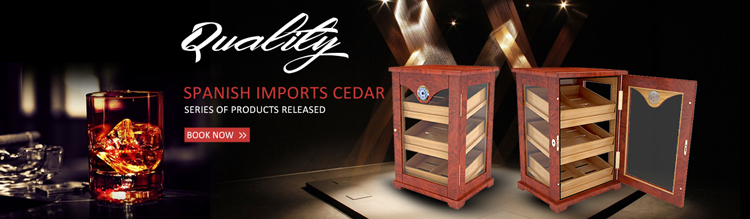 Luxury Redwood Matt Finish three wooden trays buy cigar cabinet humidor