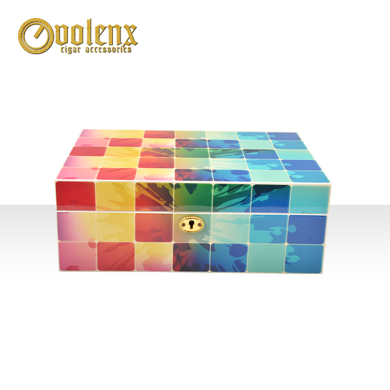 High quality rainbow Jewelry Storage wooden jewellery gift boxes