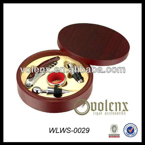 New arrival high quality Wine set Wooden gift wine set box 5