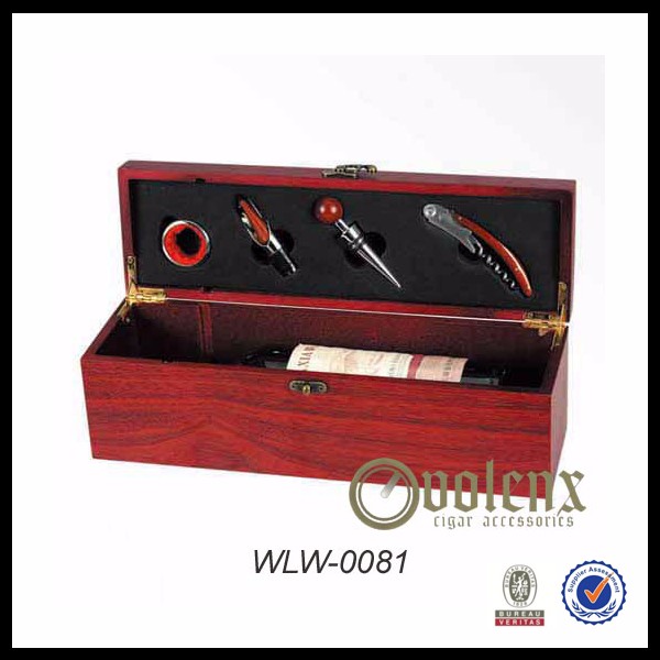 Hot selling factory price luxury wholesale custom wine set with aluminum box 3