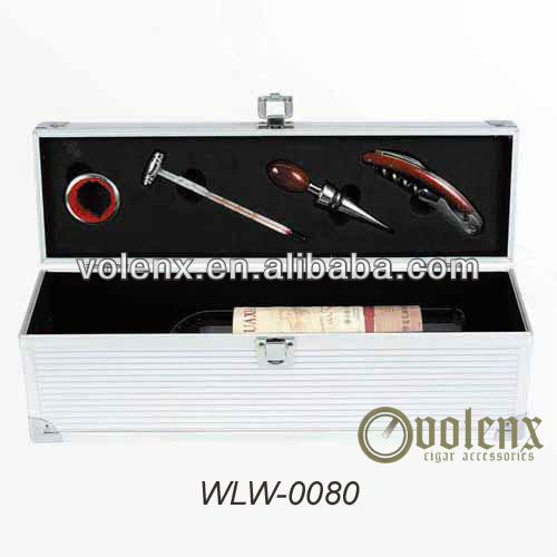  High Quality wine aluminum box with set