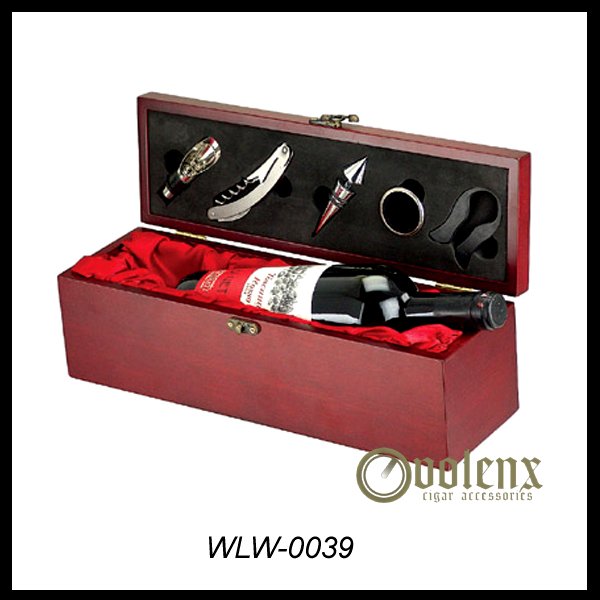 Custom Cheap single wine bottle wooden wine box 7