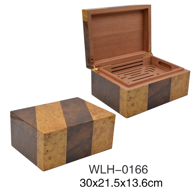 Customized Size Wood Cigar Humidor Box Cedar Cigar Box 4