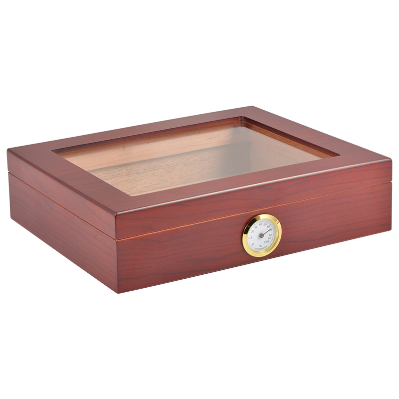 Luxury burl wood inlay humidifier cedar wood cigar box wood humidor 16