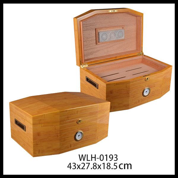 Hot Sale Customized Size Cigar Humidor Cedar Wood Wooden Box 7