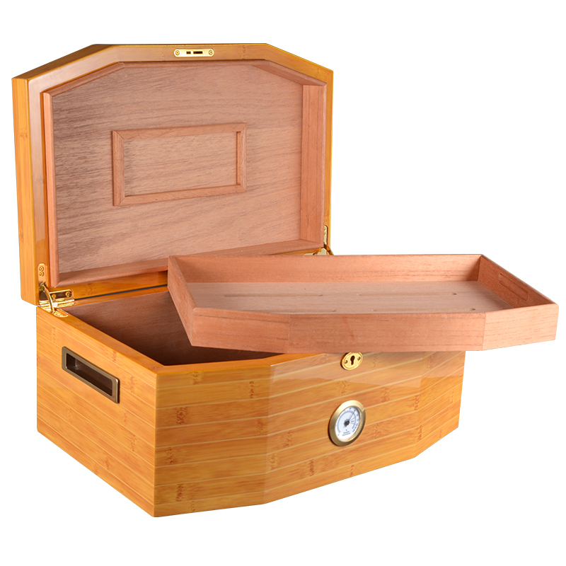 Hot Sale Customized Size Cigar Humidor Cedar Wood Wooden Box 5