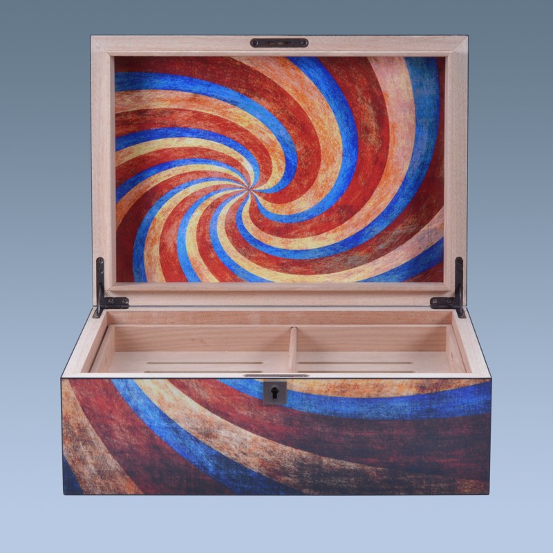 Factory Wholesale Custom Wooden Cigar Humidor Packaging Box Design 17