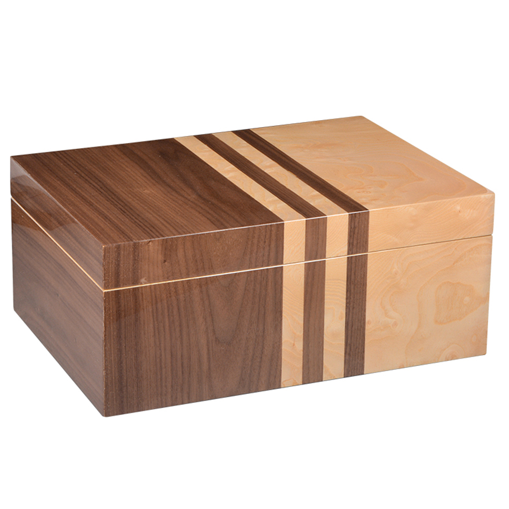 Wholesale luxury spanish cedar cigar humidor wooden cigar box with humidifier 8