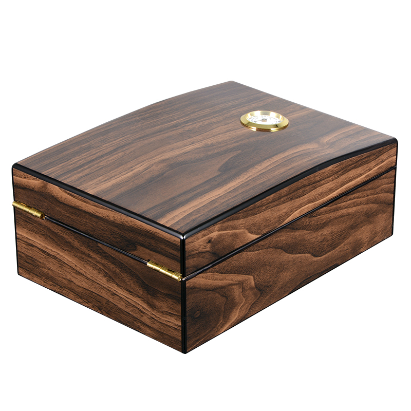 2020 New Style High Gloss Finished Handmade Large Cigar Humidor  Wooden Box Case 6