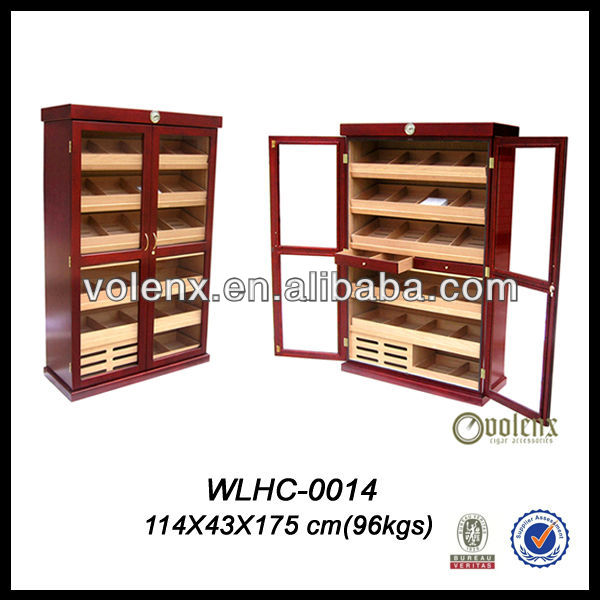  High Quality Bin Cigar Humidor&Glass Display Cabinet&Cuba Cigar
