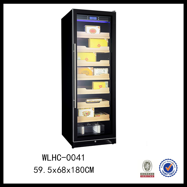 Wholesale Refrigerated Storage Electric Automatic Case Gift Box Glass Electronic Cigar Humidor Cabinet 3