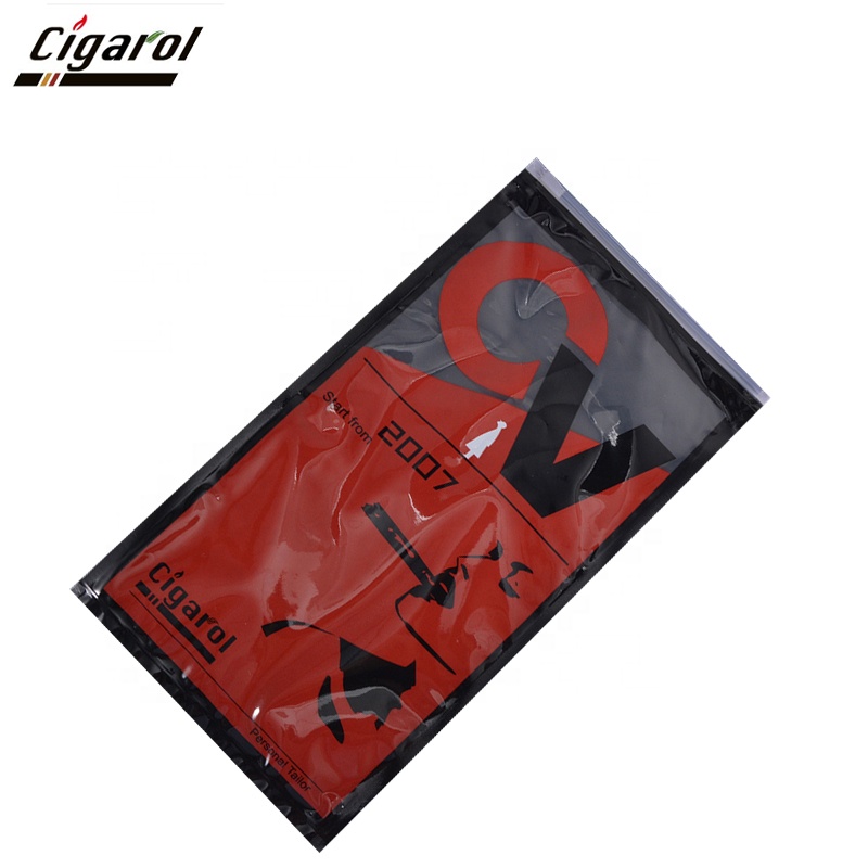Wholesale Custom Tobacco Leaf Ziplock Cigar Packaging Plastic Tobacco Bags 2