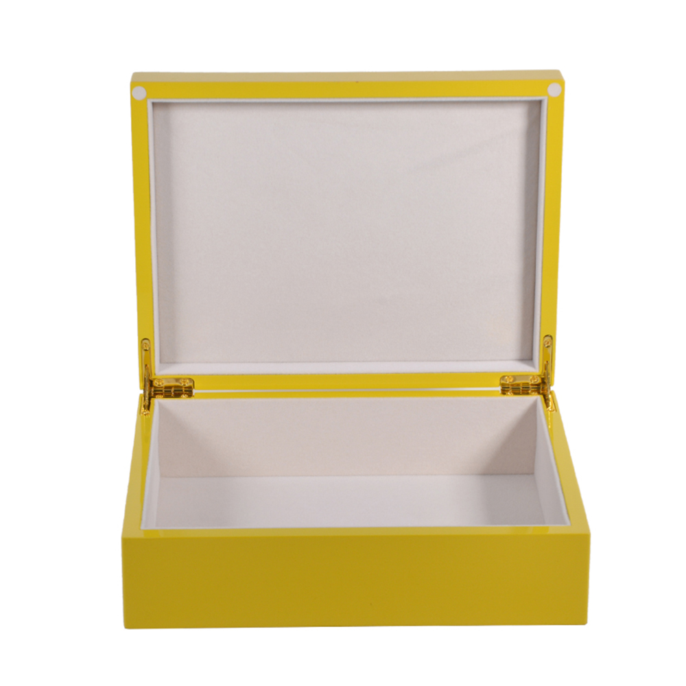 High glossy finish custom artwork perfume gift box wooden 8