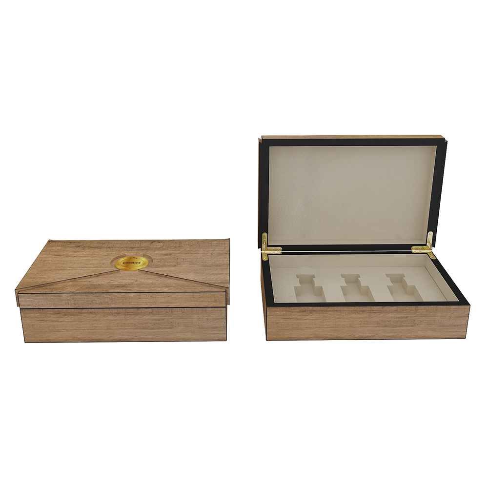 Wooden MDF Packaging Box Perfume Gift Box Custom Design 3