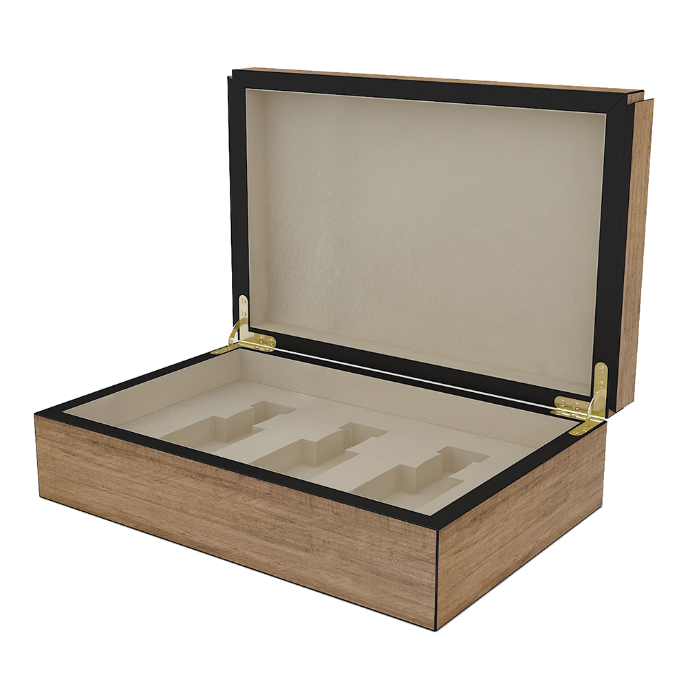 Wooden MDF Packaging Box Perfume Gift Box Custom Design 9