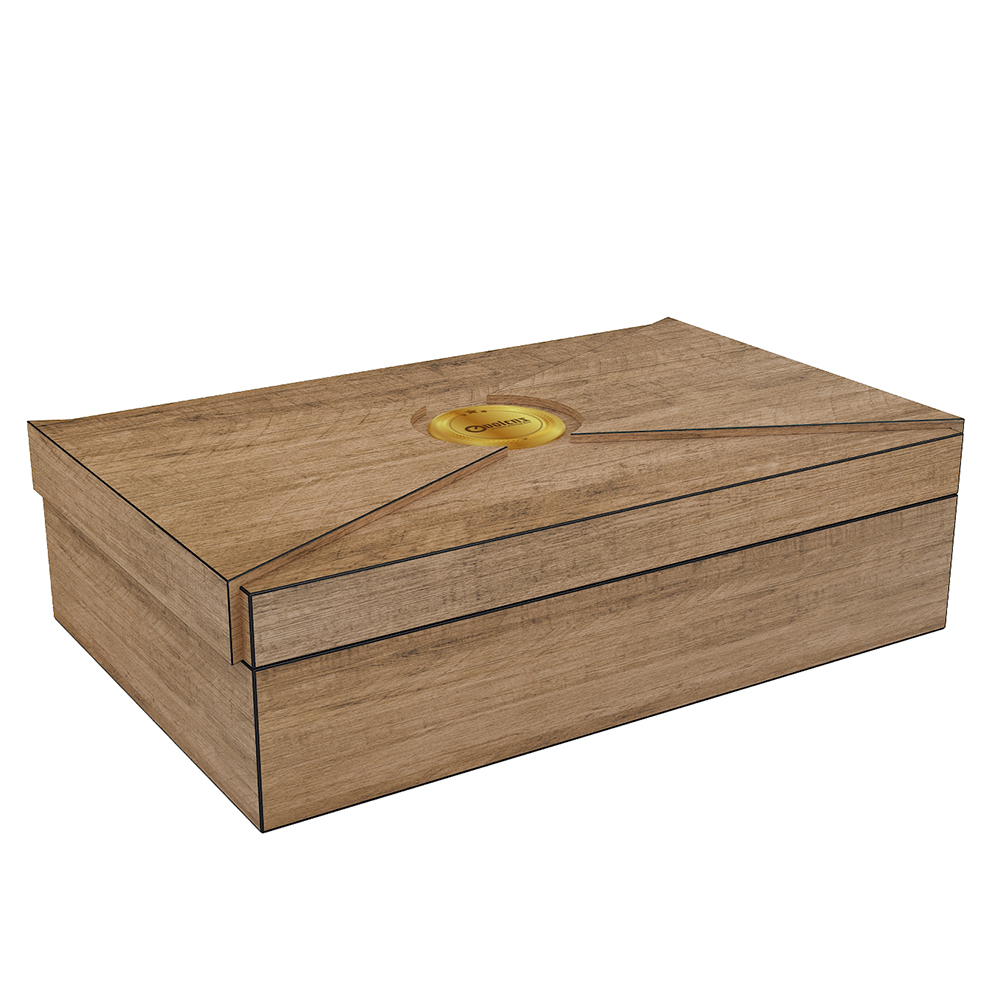 Wooden MDF Packaging Box Perfume Gift Box Custom Design 5