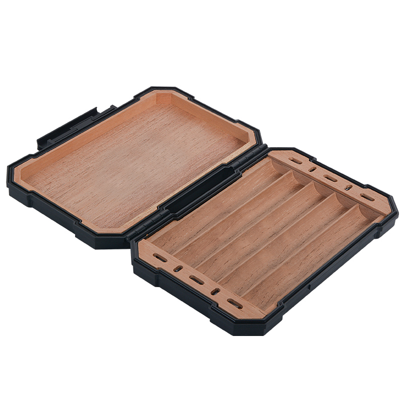 5CT Spanish cedar travel cigar box plastic cigar humidor 6