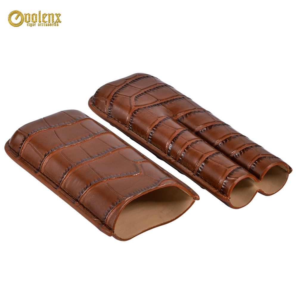 leather cigar case WLL-0070 Details 5