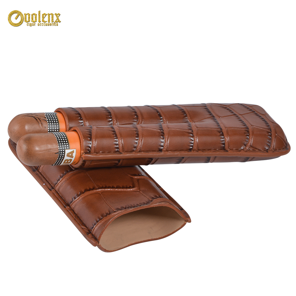 leather cigar case WLL-0070 Details 3