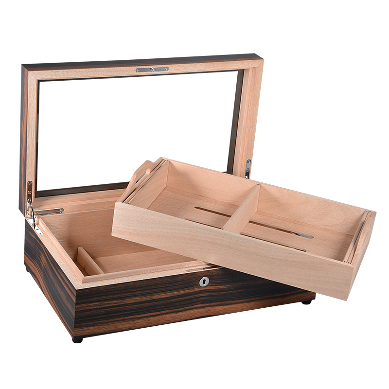 Unfinished Luxury Boxes Wood Cigar Cedar Humidor Box Custom 5