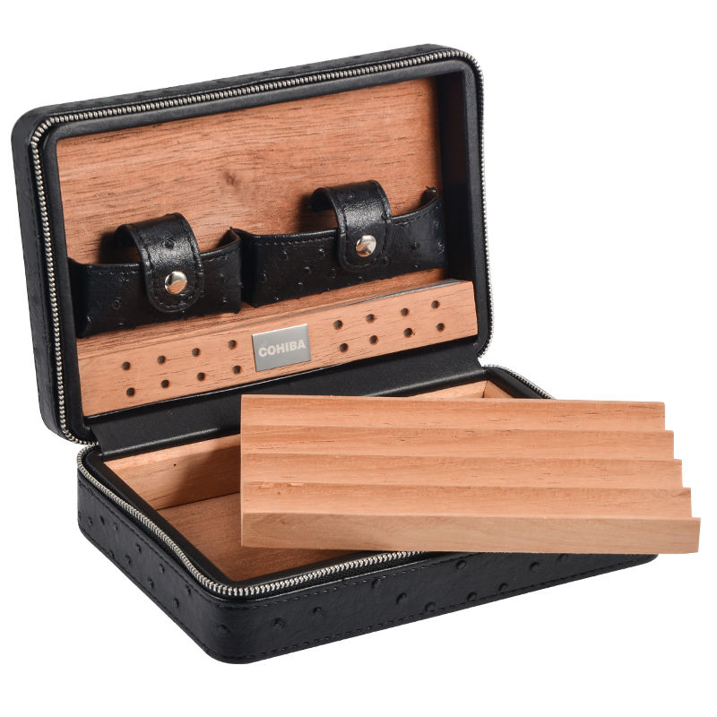 Portable Cigar Leather Case Cigar Case Travel 5