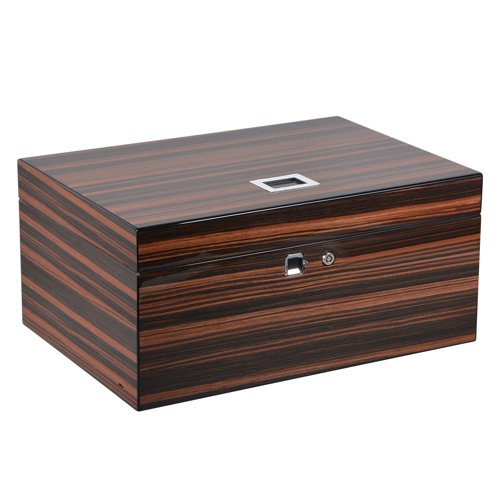 Cigar Humidor Box With Finger Print Lock Cigar Cabinet Humidor Large 3