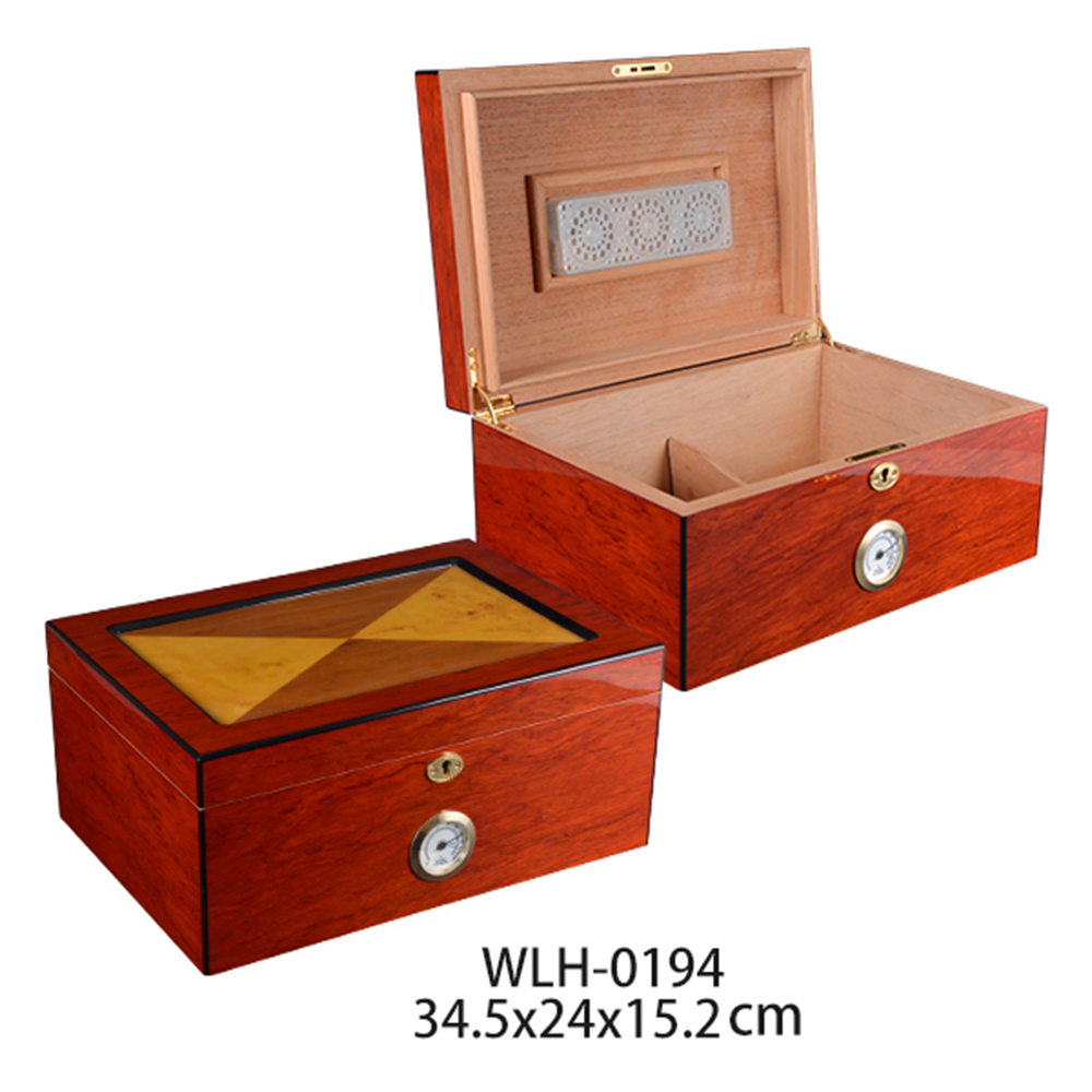 Custom Design Storage Wood Humidor Box Gift Box For Cigar 6